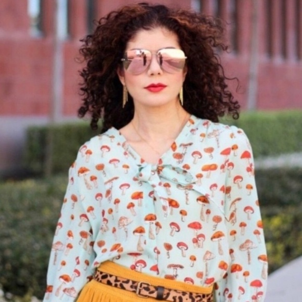 NWOT Anthropologie Moulinette Soeurs Mushroom Tunic Blouse